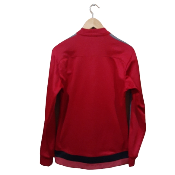 Adidas Men's AC Milan 2015 Anthem Track Jacket Red Size Small - Picture 3 of 7